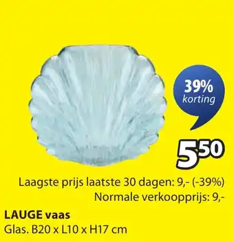 Jysk Lauge vaas aanbieding