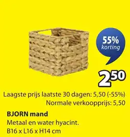 Jysk Bjorn mand aanbieding
