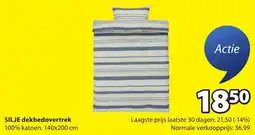 Jysk Silje dekbedovertrek aanbieding