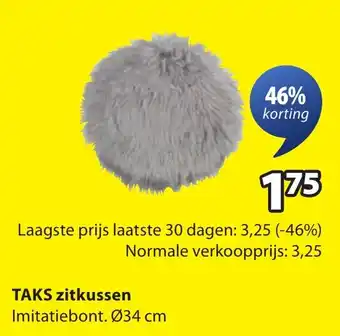 Jysk Taks zitkussen aanbieding