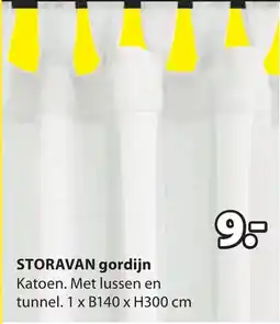 Jysk Storavan gordijn aanbieding