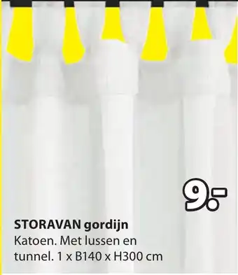 Jysk Storavan gordijn aanbieding
