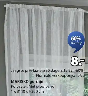 Jysk Marisko gordijn aanbieding