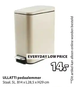 Jysk Ullatti pedaalemmer aanbieding