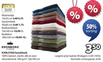 Jysk Karlstad handdoek aanbieding