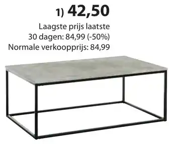 Jysk Dokkedal salontafel aanbieding