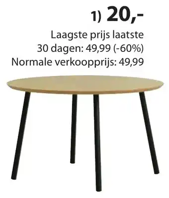 Jysk NYBO salontafel aanbieding