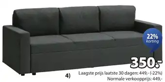 Jysk Marslev slaapbank aanbieding