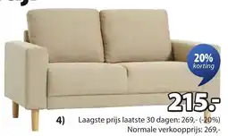 Jysk Egense bank aanbieding