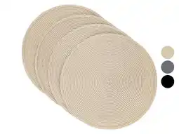 Lidl LIVARNO Set van 4 placemats 38 cm aanbieding