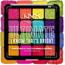 Amazon NYX Professional Makeup Ultimate Shadow Palette - I Know That's Bright - Oogschaduw Palet aanbieding