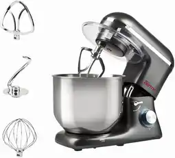 Amazon Girmi IM4600 IM46 kneedmachine Gastronomo 8 l, deeg tot 3 kg, vermogen: 1400 W max. 1800 W, Grijs aanbieding