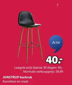Jysk Jonstrup barkruk aanbieding