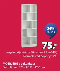 Jysk Mosbjerg boekenkast aanbieding