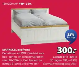 Jysk Markskel bedframe aanbieding