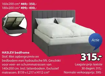 Jysk Haslev bedframe aanbieding