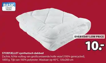 Jysk Storfjellet synthetisch dekbed aanbieding