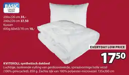 Jysk Kvitekoll synthetisch dekbed aanbieding
