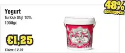 Budget Food Yogurt aanbieding