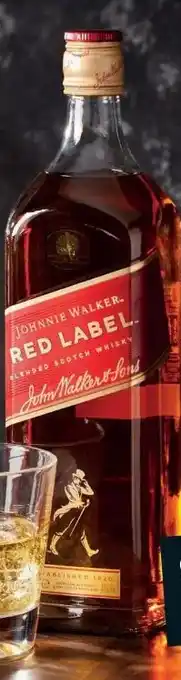 Sligro Johnnie Walker Blended Scotch Whisky Red Label aanbieding
