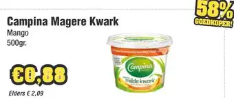 Budget Food Campina Magere Kwark aanbieding
