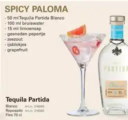 Sligro Tequila Partida aanbieding