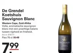 Sligro De Grendel Koetshuis Sauvignon Blanc aanbieding
