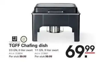 Sligro TGFF Chafing dish aanbieding