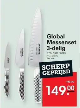Sligro Global Messenset 3-delig aanbieding