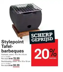Sligro Stylepoint Tafel-barbeques aanbieding
