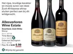 Sligro Allesverloren Wine Estate aanbieding