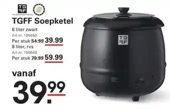 Sligro TGFF Soepketel aanbieding