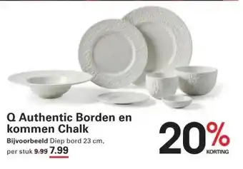 Sligro Q Authentic Borden en kommen Chalk aanbieding