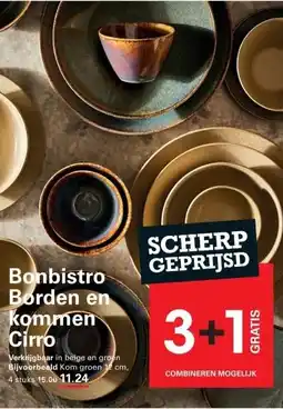 Sligro Bonbistro Borden en kommen Cirro aanbieding