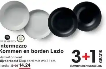Sligro Intermezzo Kommen en borden Lazio aanbieding