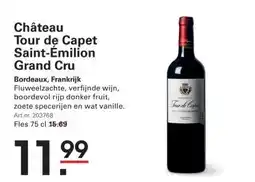 Sligro Château Tour de Capet Saint-Émilion Grand Cru aanbieding