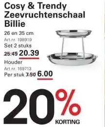 Sligro Cosy & Trendy Zeevruchtenschaal Billie aanbieding