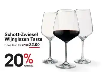 Sligro Schott-Zwiesel Wijnglazen Taste aanbieding