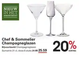 Sligro Chef & Sommelier Champagneglazen aanbieding