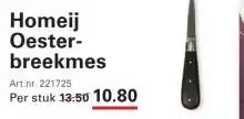 Sligro Homeij Oester- breekmes aanbieding