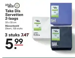 Sligro Take Dis Servetten 2-laags aanbieding