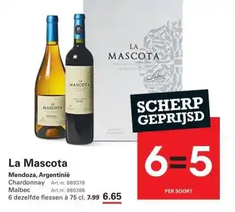 Sligro La Mascota aanbieding