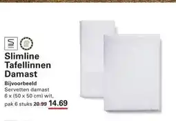 Sligro Slimline Tafellinnen Damast aanbieding