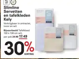 Sligro Slimline Servetten en tafelkleden Kely aanbieding