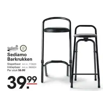 Sligro Sediamo Barkrukken aanbieding