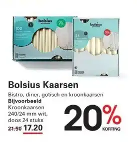 Sligro Bolsius Kaarsen aanbieding