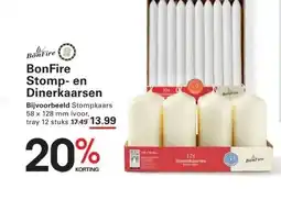 Sligro BonFire Stomp- en Dinerkaarsen aanbieding