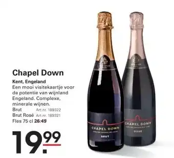 Sligro Chapel Down Kent, Engeland aanbieding