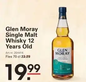 Sligro Glen Moray Single Malt Whisky 12 Years Old aanbieding
