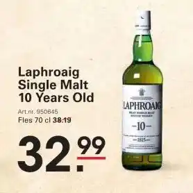 Sligro Laphroaig Single Malt 10 Years Old aanbieding